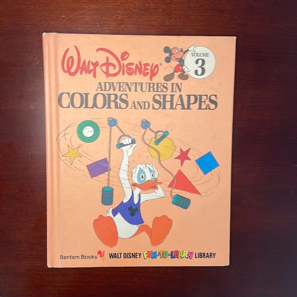 Disney Other - ✨⭐️Vintage EUC Walt Disney Adventures in Colors and Shapes Hardcover Book ✨⚡️